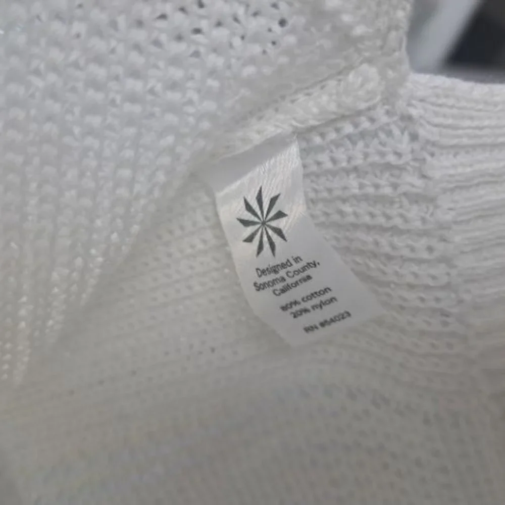 Athleta Open Knit Mesh Pullover Sweater - Picture 7 of 8